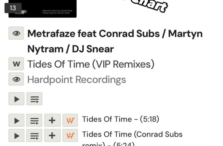 Metrafaze – Tides of Time EP (VIP Remixes) Release Day!